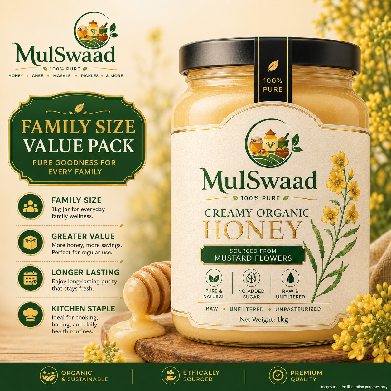 Creamy, Organic Himalayan Honey