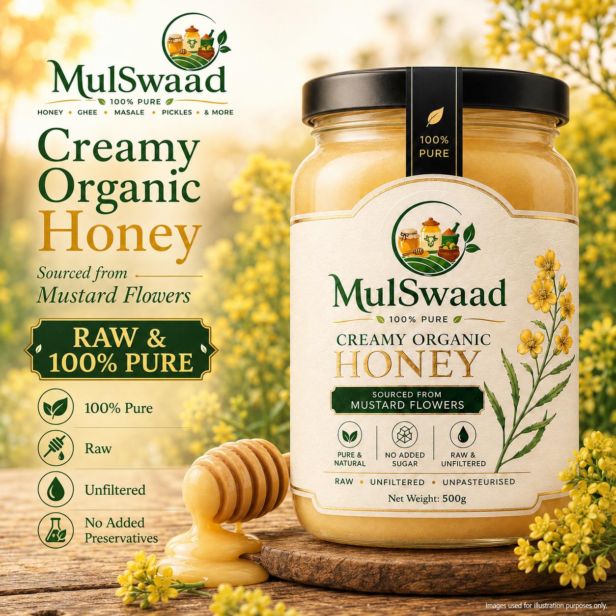 Creamy, Organic Himalayan Honey