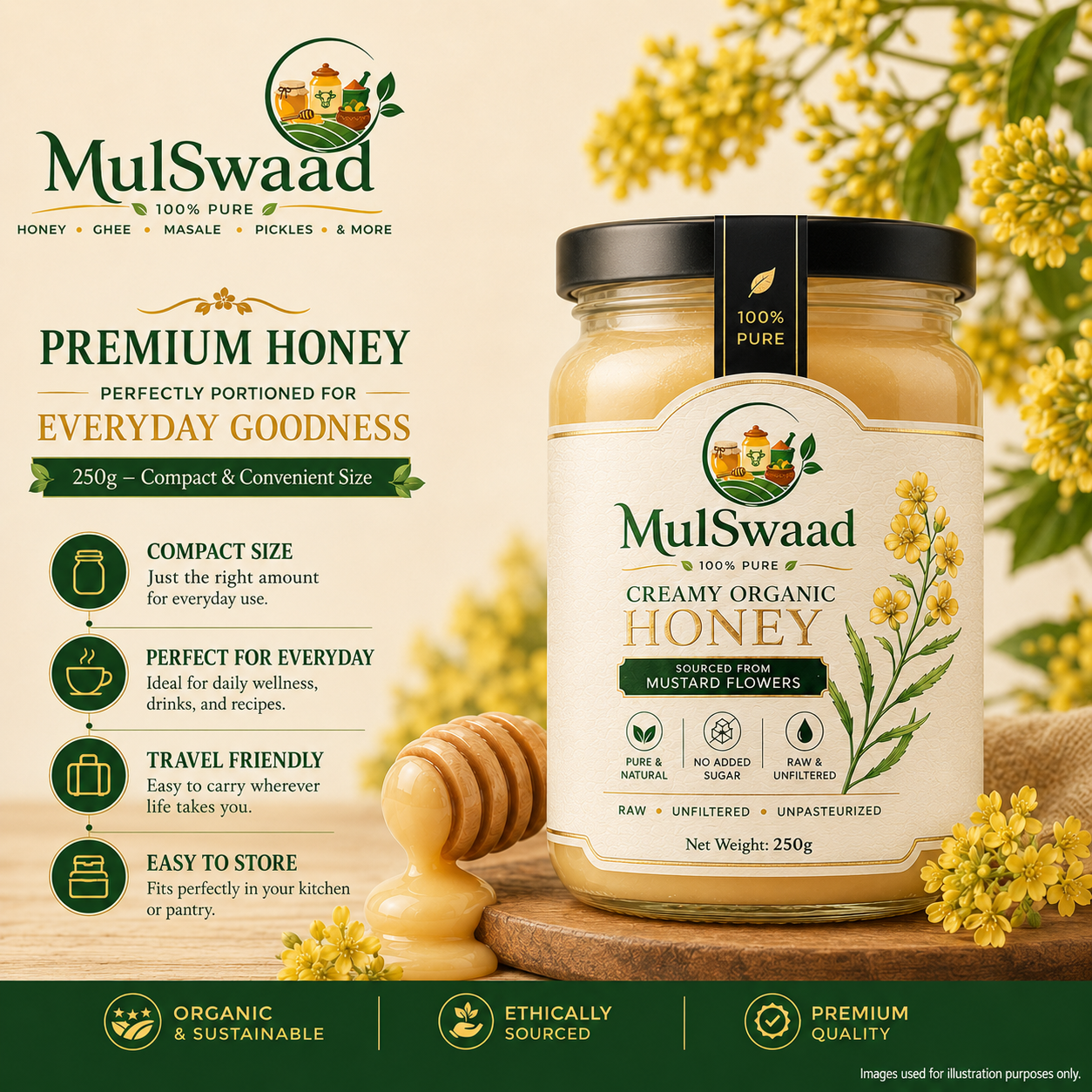 Creamy, Organic Himalayan Honey